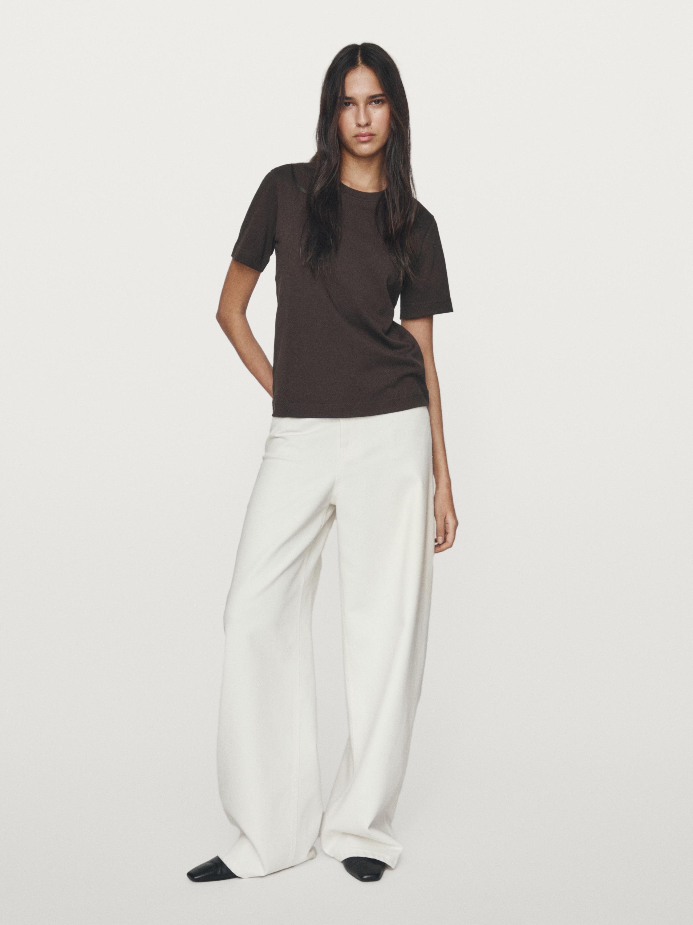 100% cotton interlock crew neck T-shirt